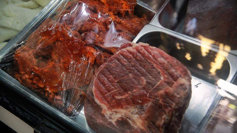 Venta de carne en Durango